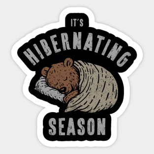 Hibernating Season Sticker